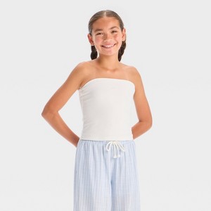 Girls' Tube Top with Removeable Straps - art class™ - 1 of 3