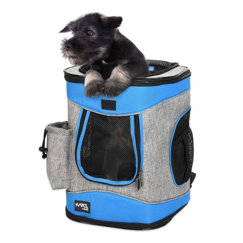 Tirrinia Two-Sided Entry Pet Carrier Backpack for Cats & Small Dogs, Airline-Approved, Padded Back Support, Ideal for Hiking, Walking, Cycling, 1 of 10