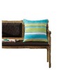Kate Aurora 2 Piece Shabby Cabana Turquoise Striped Indoor/Outdoor Oversized & Overfilled Zippered Throw Pillow - 20" X 20" - 3 of 3