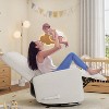 Recliner Chair, 360¡ã Swivel Rocking Glider Chair for Adults with Adjustable Backrest & Footrest, Cozy Corduroy Upholstered Armchair - 4 of 4