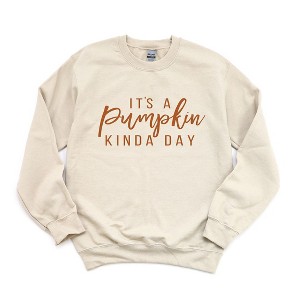 Simply Sage Market Women's Graphic Sweatshirt It's A Pumpkin Kinda Day - 1 of 4