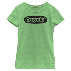 Girl's Crayola Classic Black Logo T-Shirt - 1 of 4