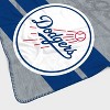 MLB Los Angeles Dodgers Corner Logo Faux Shearling Blanket - 3 of 3