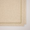 Embroidered Border Standard Runner Natural/Green - Hearth & Hand™ with Magnolia - 3 of 3