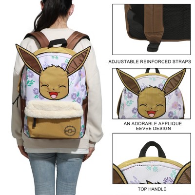 Pokemon Pokémon Eevee All-Over Print Characters 17" Adult Backpack — фото 2