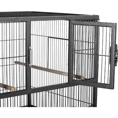 Hampton Deluxe Black Steel Divided Breeder Bird Cage