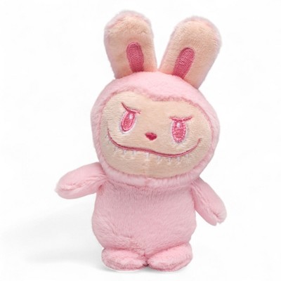 Mochi Monster Plush Keychain Charm – Cute Collectible Bunny Monster Toy in Green, Lilac, Pink, or Tan – Soft Stuffed Animal Bag Clip for Kids & Adults