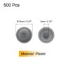 Unique Bargains Plastic Decoration Furniture White Screw Cap Covers - 2 of 3