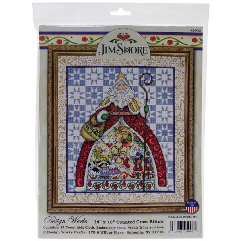 Design Works 12 Days-Jim Shore Counted Cross Stitch Kit-14X16 14 Count 