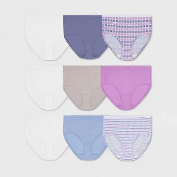 Fruit Of The Loom Women's 6pk Breathable Cooling Striped Briefs