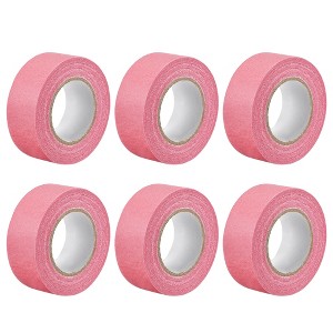 Unique Bargains Strong Adhesion No Sticky Residue DIY Crafts Masking Tapes 1" x 21 Yards 6 Pcs - 1 of 4