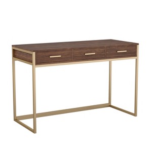 Martha Stewart Ollie Home Office Desk with 3 Drawers - 1 of 4