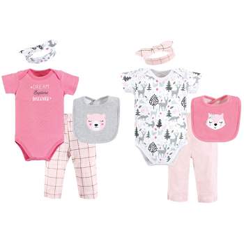 Touched By Nature Baby Girl Organic Cotton Layette Set And Giftset ...