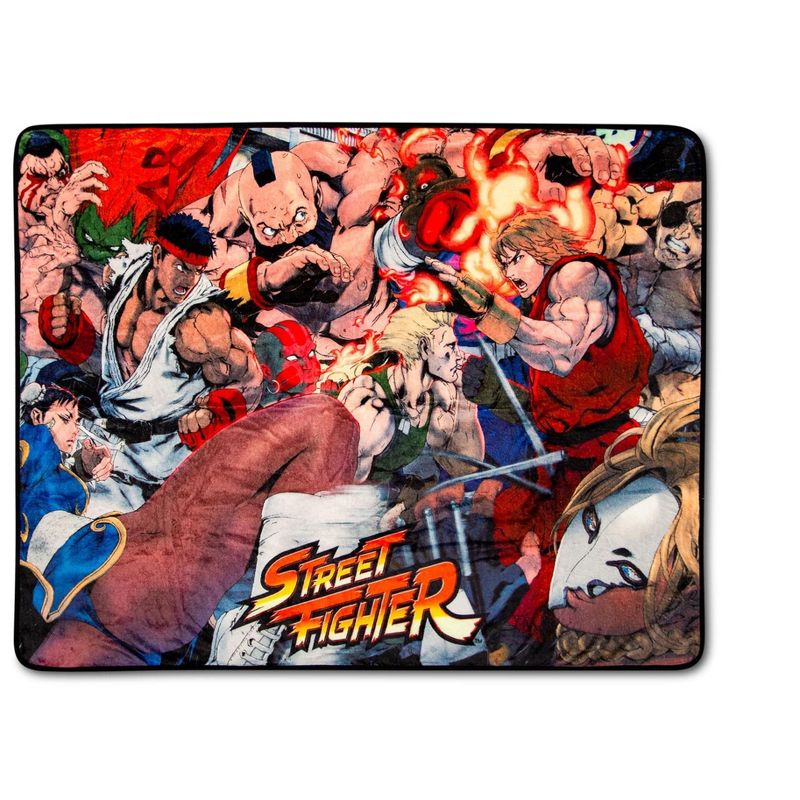 Just Funky Street Fighter II: The World Warrior Fleece Throw Blanket | 45 x 60 Inches, 1 of 7