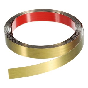 Unique Bargains Self-Adhesive Stainless Steel Mirror Finish Peel and Stick Wall Trim - 1 of 4