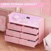 Jojoka Dresser for Bedroom with LED Light & Charging Station - 3 of 4