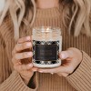 Sweet Water Decor Patterned Favorite Sweater 9oz Clear Jar Candle with Gold Lid - 3 of 3