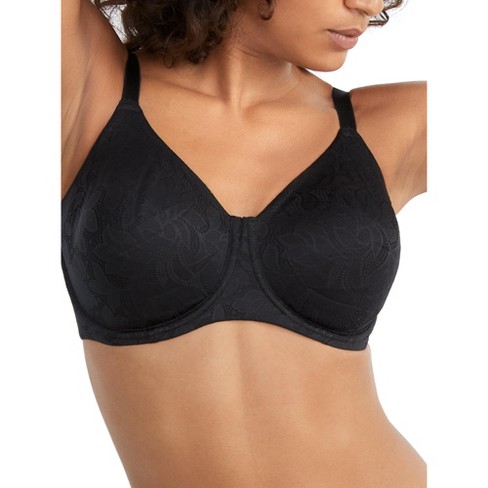 Dominique Women's Jacqueline Jacquard Minimizer Bra - 7018 42D Black