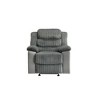 Corduroy & Velvet Motion Glider Recliner, Comfortable Living Room Reclining Chair with Pillow-Top Arms - 4 of 4