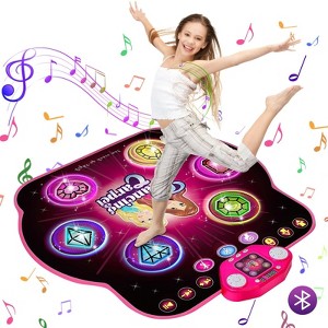 Terramus Dance Mat for Kids - Light Up Dance Pad 27 Levels Dance Challenge Game Mat for Boys & Girls Toys Aged 3-8 - 1 of 4