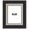 PosterPalooza | Photo Size Embellished Black Picture Frame - UV Acrylic, Foam Board Backing, Hanging Hardware - 2 of 4