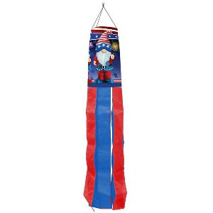 Briarwood Lane Everyday 4th of July Patriotic Gnomes Windsock Wind Twister 40x6 - 1 of 2