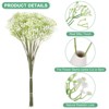 Unique Bargains Artificial Baby's Breath Faux Gypsophila Plastic Bouquets Real Touch Flowers 22.8" - 2 of 4
