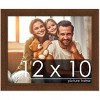 PosterPalooza | Photo Size Simple Brown Picture Frame - UV Acrylic, Foam Board Backing, Hanging Hardware - 2 of 4