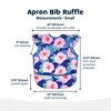 Tiny Twinkle Mess-Proof and Waterproof Baby Bib/Apron with Ruffled Shoulder, Machine Washable and BPA-Free - 2 of 4