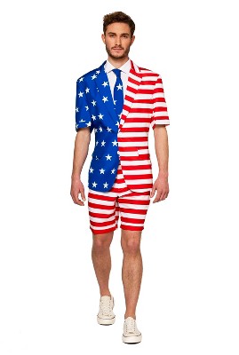 Suitmeister Men's Party Suit - Summer Usa Flag - Multicolor : Target