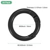 Unique Bargains Metal Spring O Rings Zinc Alloy Durable Multipurpose Lightweight Buckle 5/8 Inch - 3 of 4