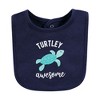 Hudson Baby Infant Boys Cotton Bibs, Sea Turtle, One Size - image 3 of 4