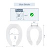 Round Soft Close Toilet Seat, Quiet & Easy Installation, Ergonomic Design, Safe PP Material for Easy Cleaning & Comfort - 3 of 4