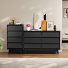 Lycvki MDF 4 Drawer Dresser Features Vintage-style and Bevel Design - 4 of 4