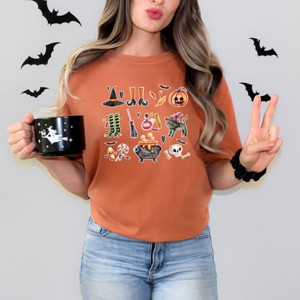 Simply Sage Market Witch Collage Garment Dyed Tee - 1 of 4
