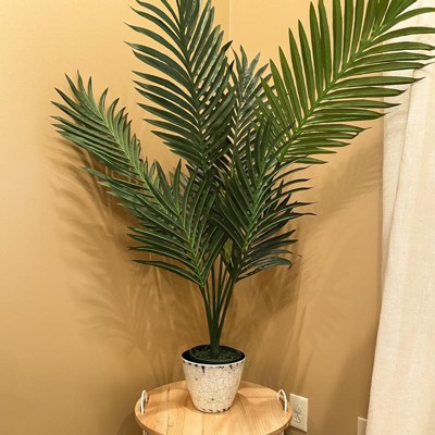 4ft Artificial Kentia Palm Silk Tree In Pot - Nearly Natural : Target