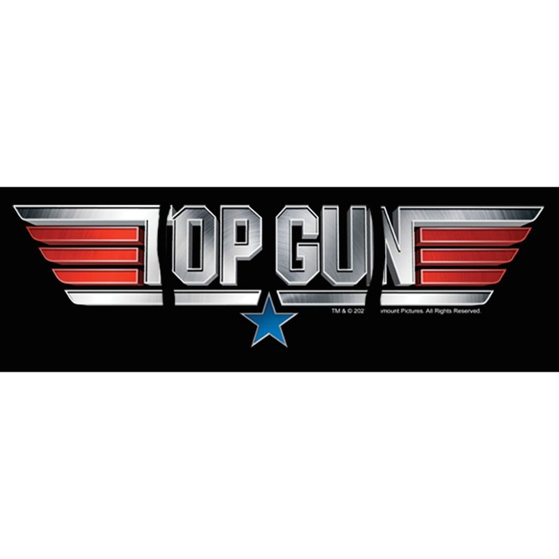 Men's Top Gun Shiny 3D Logo Pull Over Hoodie, 2 of 5