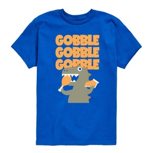 Boys' - Instant Message - Gobble Dinosaur Short Sleeve Graphic T-Shirt - 1 of 4