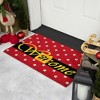 Northlight Red and White Santa Suit with Buckle "Welcome" Coir Christmas Outdoor Doormat 18" x 30" - 3 of 4