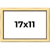 PosterPalooza | Simple Gold Picture Frame - UV Acrylic, Backing Board, Hanging Hardware Included - 2 of 4