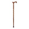 Brazos Twisted Wood Grain Wood T-Handle Cane 34 Inch Height - 2 of 4