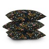 16"x16" Marta Barragan Camarasa Wild Leaves Nature Dark Square Throw Pillow - Deny Designs: Abstract Decorative Indoor Cushion, Zippered - 3 of 4