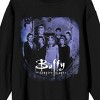 Buffy The Vampire Slayer Group Shot Long Sleeve Black Adult Sweatshirt - 2 of 3