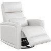 360 Degree Swivel Rocking Glider Recliner Chair, Soft Faux Leather Upholstered Sofa Chairs with Ergonomic Backrest - 2 of 4
