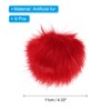 Unique Bargains Fluffy Soft Elastic Faux Fur Pom Poms for Hats DIY Scarves Gloves 6 Pcs - 2 of 4