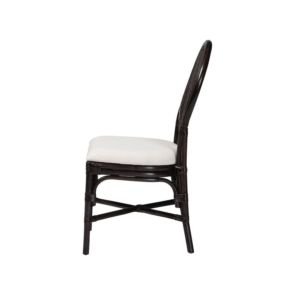 bali & pari,Elmer Natural Rattan Dining Chair - Handwoven Wicker Accent Chair - thumbnail 3
