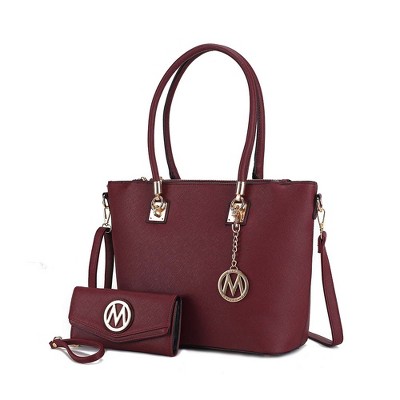 MKF Collection Vanessa Women's Fashion Tote & Wallet Set Handbag by Mia K