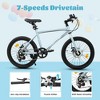 CAVINAS 20 Inch Kids Bike with Steel Frame, 7-Speed Toddler Bicycle with Dual Disc Brakes, 20x1.75 Inch Tires Road Bike for Boys and Girls - 3 of 4