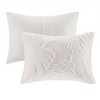 Gracie Mills Domenic 3-Piece Palm Chenille Duvet Cover Set - 2 of 4