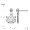 Black Bow Jewelry 14k White Gold Auburn Tigers NCAA Dangle Earrings - 2 of 3